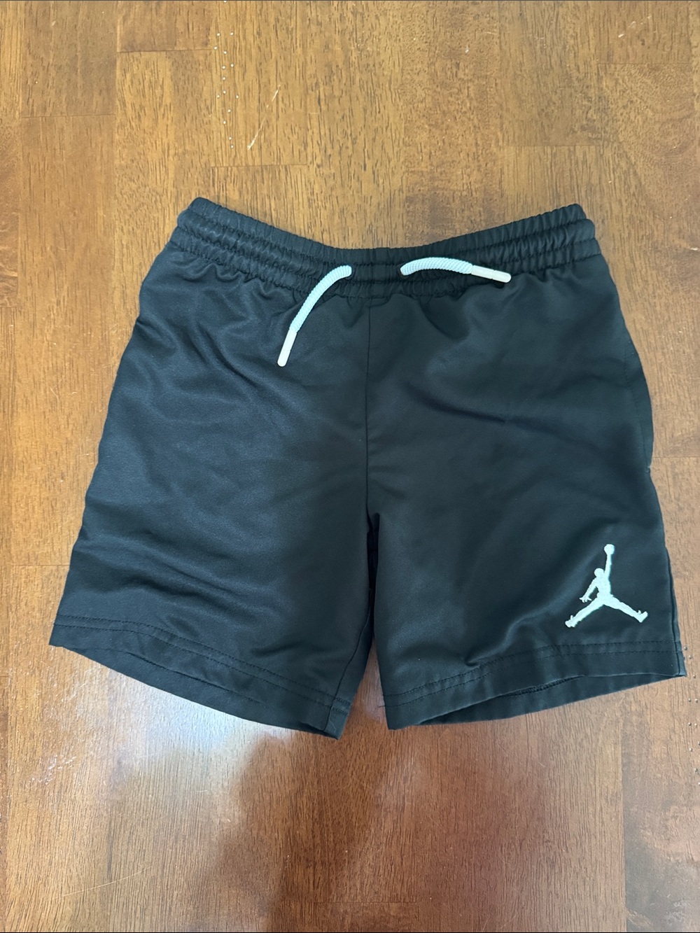 Jordan Black Athletic Shorts with Drawcord and Logo